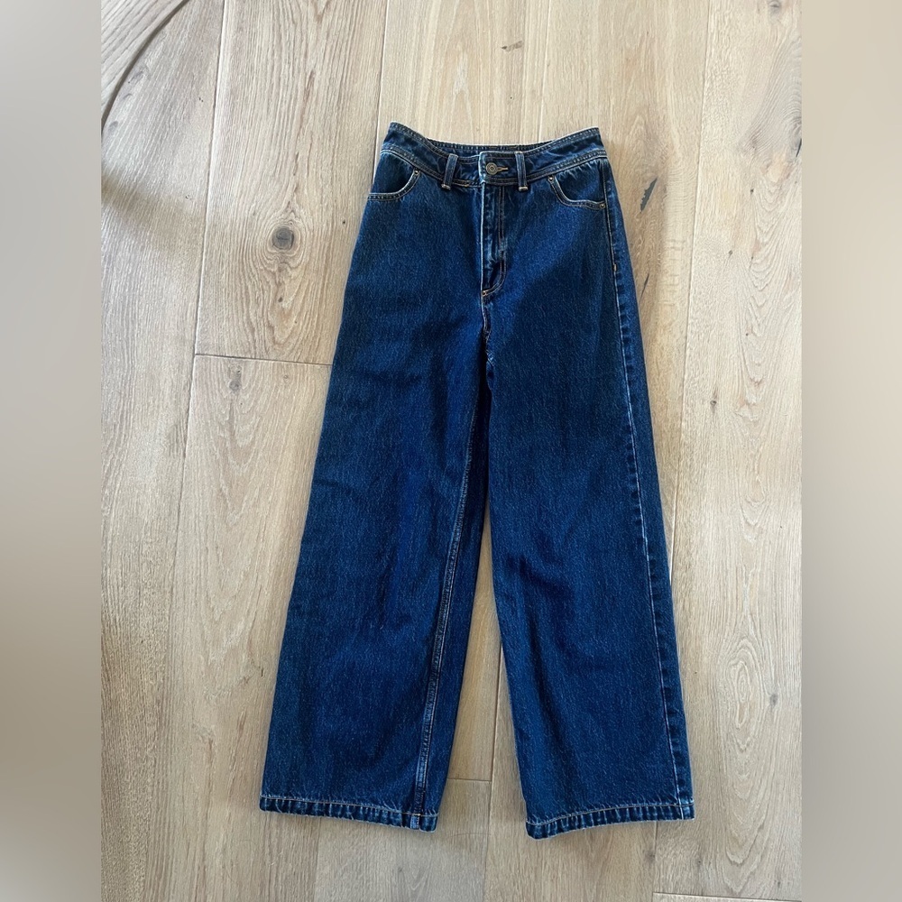 Rhythm Blue Straight Leg Jeans - size 4 - Picture 3 of 4